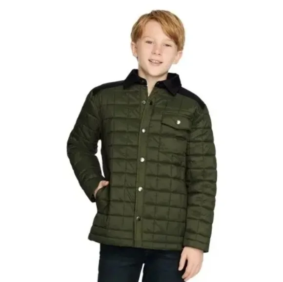 New! Quiksilver Youth Insulated Shirt Jacket size Small, 7/8 Weatherproof Y2K - Picture 1 of 7